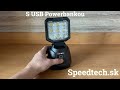 LED pracovné svetlo - 27W LED nabíjacie s magnetom + USB Powerbanka (230V / 12V nabíjačka) - Video Youtube