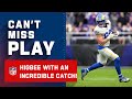 Higbee Makes Crazy Aerial Catch
