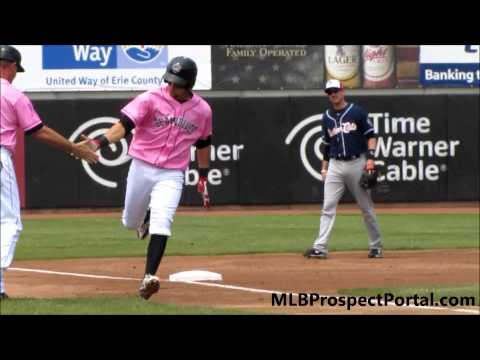 Hernan Perez hits a home run for Double A Erie SeaWolves
