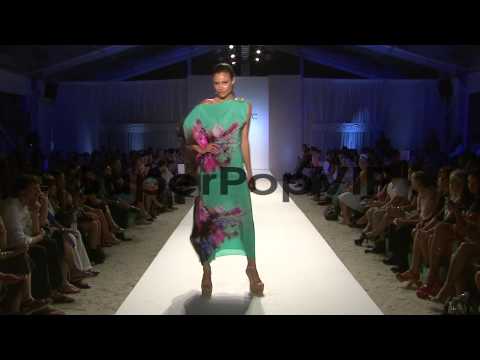 Models walk the runway at Caffe Swimwear Models walk the ...