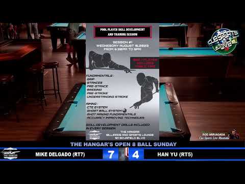 THE HANGAR'S OPEN 8 BALL SUNDAY TOURNAMENT - SUNDAY AUGUST 13TH, 2023