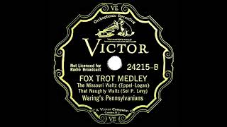 1932 Fred Waring - Fox Trot Medley (The Missouri Waltz-That Naughty Waltz) (instrumental)