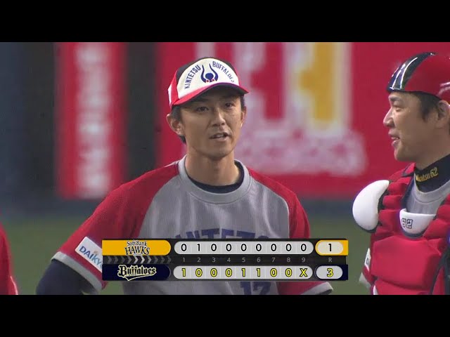 【9回表】バファローズ・増井が移籍後本拠地初セーブ!! 2018/4/28 Bs-H