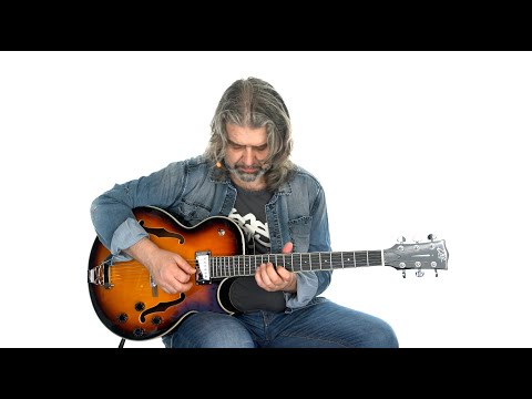 EKO SA 750 Semi Acoustic Hollow Body Guitar Vintage Sunburst ES-175 Style New image 5