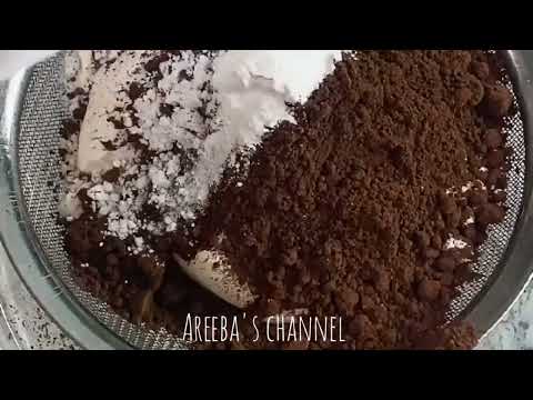 Moist chocolate cake without oven | cake .......(Areeba's channel )