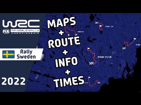 WRC Rally Sweden 2022 : Maps : Route : Stage Info : Times