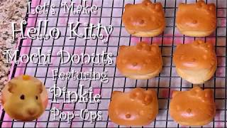How to make Hello Kitty  Mochi Donuts with Pink Glaze