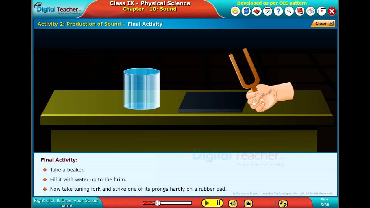 Production of Sound, Class 9 Physics | Digital Teacher