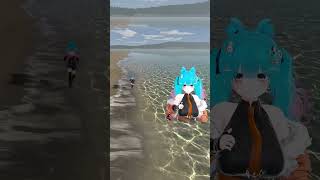 海辺を走る。　#shorts #バーチャル警備員ムーさん #VRChat #vtuber
