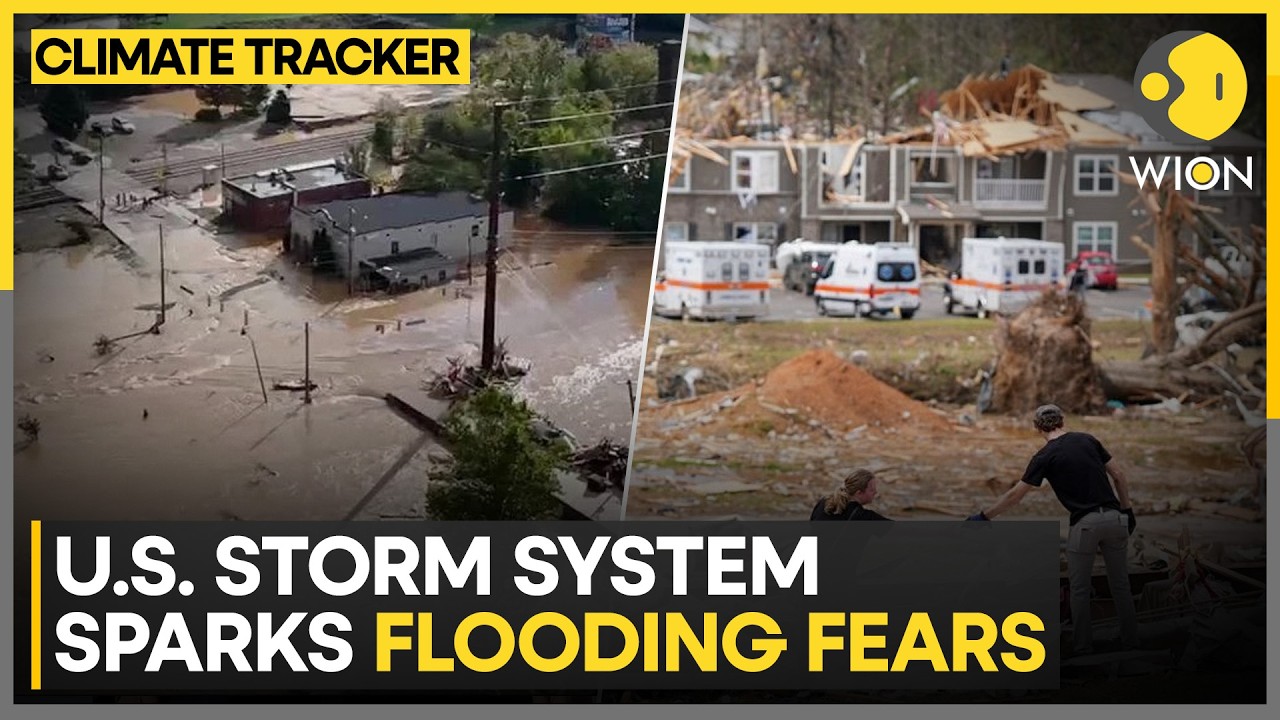 US Floods:  Flood Risk Rises As Storms Lash US Regions | WION Climate Tracker