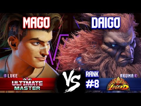 SF6 ▰ DAIGO (#8 Ranked Akuma) vs MAGO (Luke) ▰ High Level Gameplay