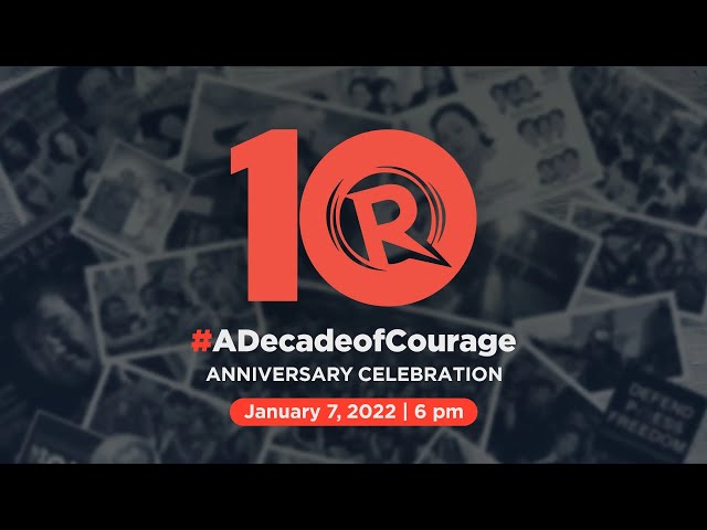 WATCH: Rappler marks #ADecadeofCourage