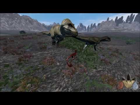 (The Isle) Red Raptor Legend Vs Carebear Goon Squad (1v3 rex, carno, raptor)