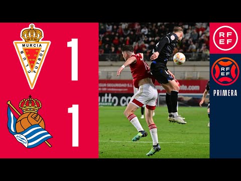 RESUMEN #PrimeraFederación | Real Murcia CF 1 1 Real Sociedad B | Grupo 2 | Jornada 22