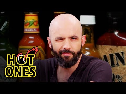 Binging with Babish Gets a Tattoo While Eating Spicy Wings | Hot Ones Video