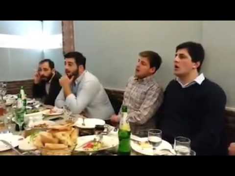 Georgian folks singing "Эх, дороги (Eh, dorogi) / Oh, roads"