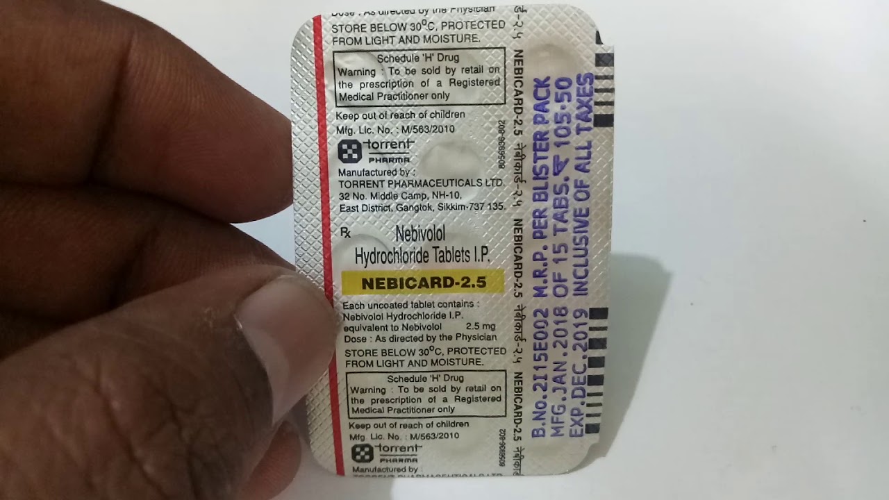 Watch video Nebicard 2.5 mg Tablet : Uses, Price, Side Effects, Composition Now Nebicard 2.5 mg Tablet : Uses, Price, Side Effects, Composition