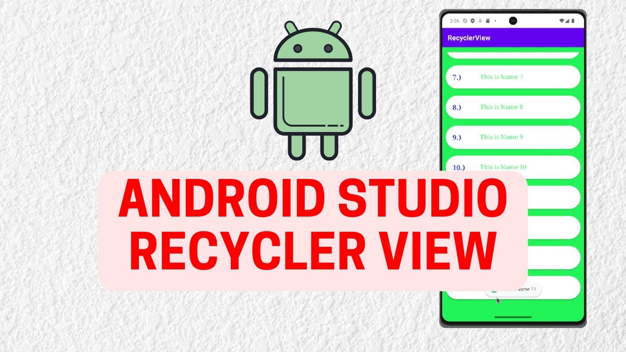 RecyclerView  - Android Studio | JAVA