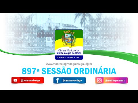 897ª Sessão Ordinária da Câmara Municipal de Monte Alegre de Goiás