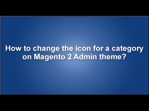 How to change the icon for a category on Magento 2 Admin theme?
