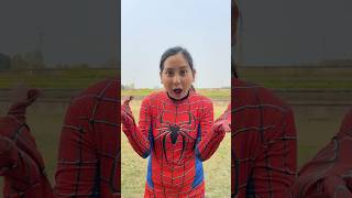 Spidey Shocked Reaction to a Cute Cat| Marvel Real Life