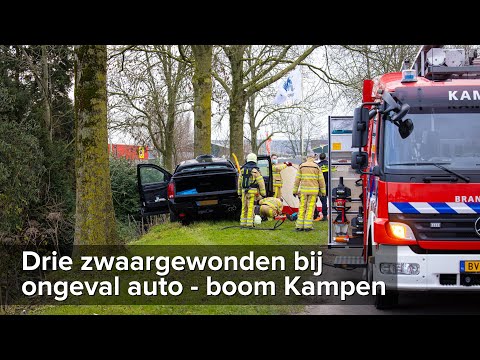 Drie zwaargewonden bij eenzijdige frontale aanrijding Haatlanderdijk Kampen - ©StefanVerkerk.nl