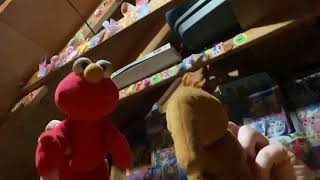 Elmo and Snuffy Sing Row Row Row Your Boat