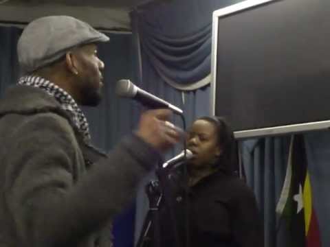 Clive Brown and 3 of the Shekinah Singers - rehearsal - part 2