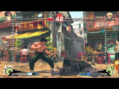 kimrandy [Fei] vs kyo anton [Gouken] SSF4 Japanese Online Ranked Matches - TRUE-HD