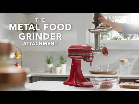 Metalinė mėsmalė KitchenAid 5KSMMGA video