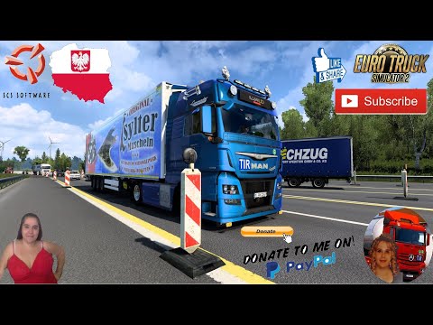 Euro Truck Simulator 2 (1.41 Beta) MAN TGX Euro6 by Gloover Delivery in Poland + DLC's & Mods