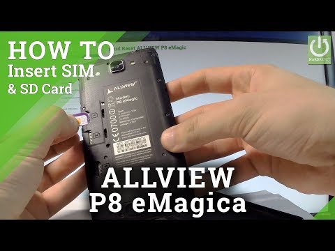 How to Insert SIM & SD in ALLVIEW P8 eMagic - Micro SIM and SD Slot