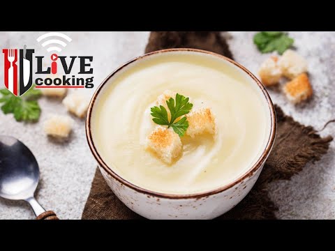 How to make cauliflower cheese soup with curry croutons