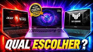 Notebook Gamer 2026: Qual é o Melhor? Acer Nitro V15, Lenovo LOQ ou ASUS TUF A15?