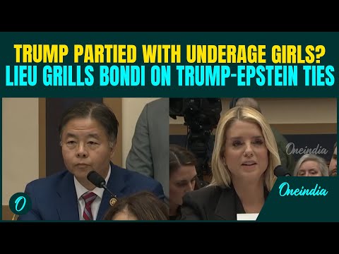 ‘Did Trump R*P* Underage Girls?’: Rep Lieu GRILLS Bondi Over Trump–Epstein Parties| Bondi FIRES BACK