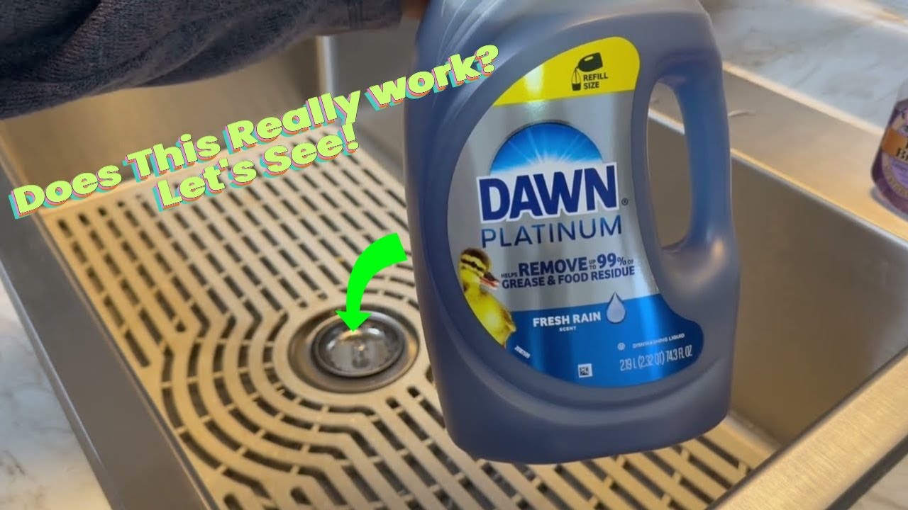 Can Dawn Dish Soap Fix a Clogged Drain? Dawn Dish Soap CAN fix a Clogged sink Drain! This is How!