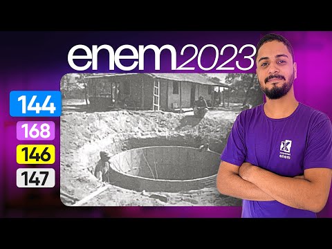 Questão 144 - Caderno Azul | Geometria Espacial | MATEMÁTICA ENEM 2023