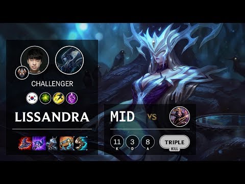 Lissandra Mid vs LeBlanc - KR Challenger Patch 10.9