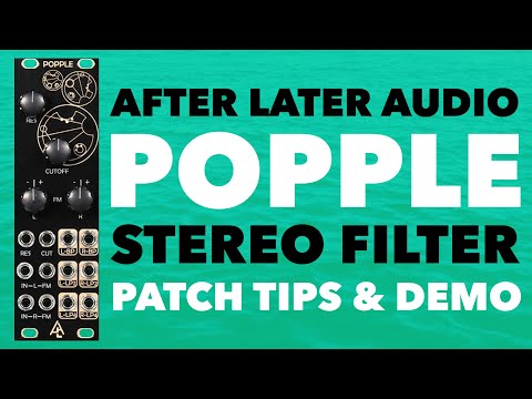 After Later Audio Popple // Stereo Eurorack Filter - demo & LOTS of patch tips