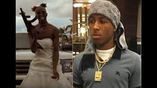 Rapper wearing a wedding dress Says NBA Youngboy can't come to his city for talking down on his song