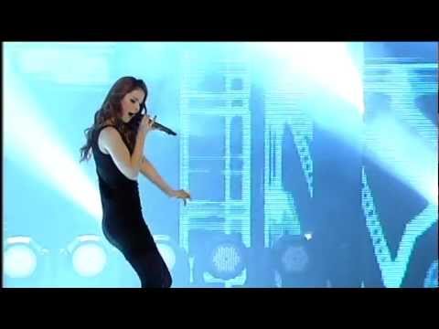 Lena with Satellite at the Eurovision Opening Ceremony 2012 in Baku