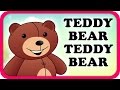 Teddy Bear Teddy Bear Lyrical Video English Nursery Rhymes Full Lyrics For Kids Children
