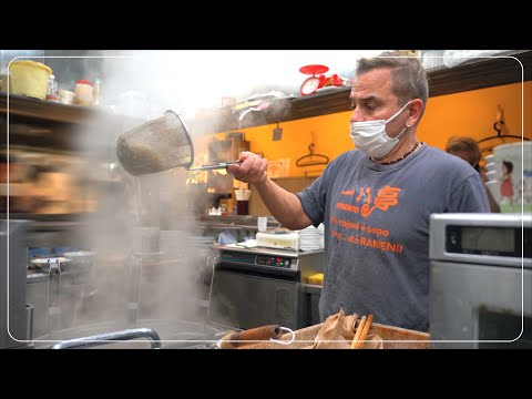 An Italian who became a ramen chef in Japan to meet the woman he loves.「一八亭」ラーメン イタリア