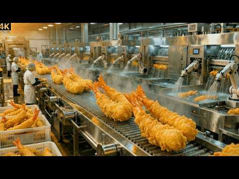 Inside The World’s Largest Tempura Shrimp Processing Factory | 4K resolution