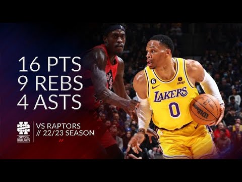 Russell Westbrook 16 pts 9 rebs 4 asts vs Raptors 22/23 season