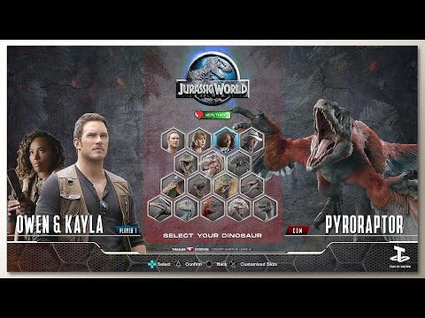 Pyroraptor vs Human with Healthbars