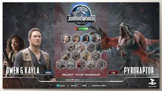 Pyroraptor vs Human with Healthbars