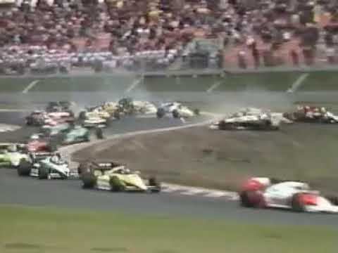 1984 Formula 1 @ Europe - Start Crash
