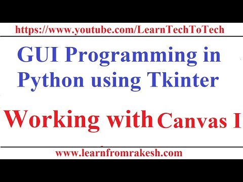 Gui Programming In Python Using Tkinter 3 Working With Canvas