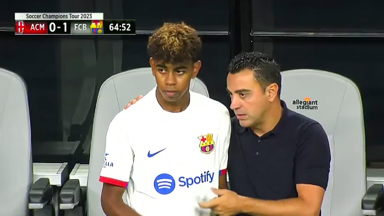 The Day 16 Year Old Lamine Yamal Substituted and IMPRESSED The World @LamineYamal